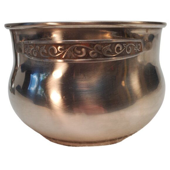 Vintage Stainless Steel Server Pot w/ Scroll Handles Carefree Monterey Holloware - Picture 5 of 7